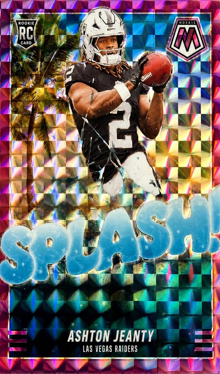 2025 Panini Mosaic Football Purple Ashton Jeanty #14