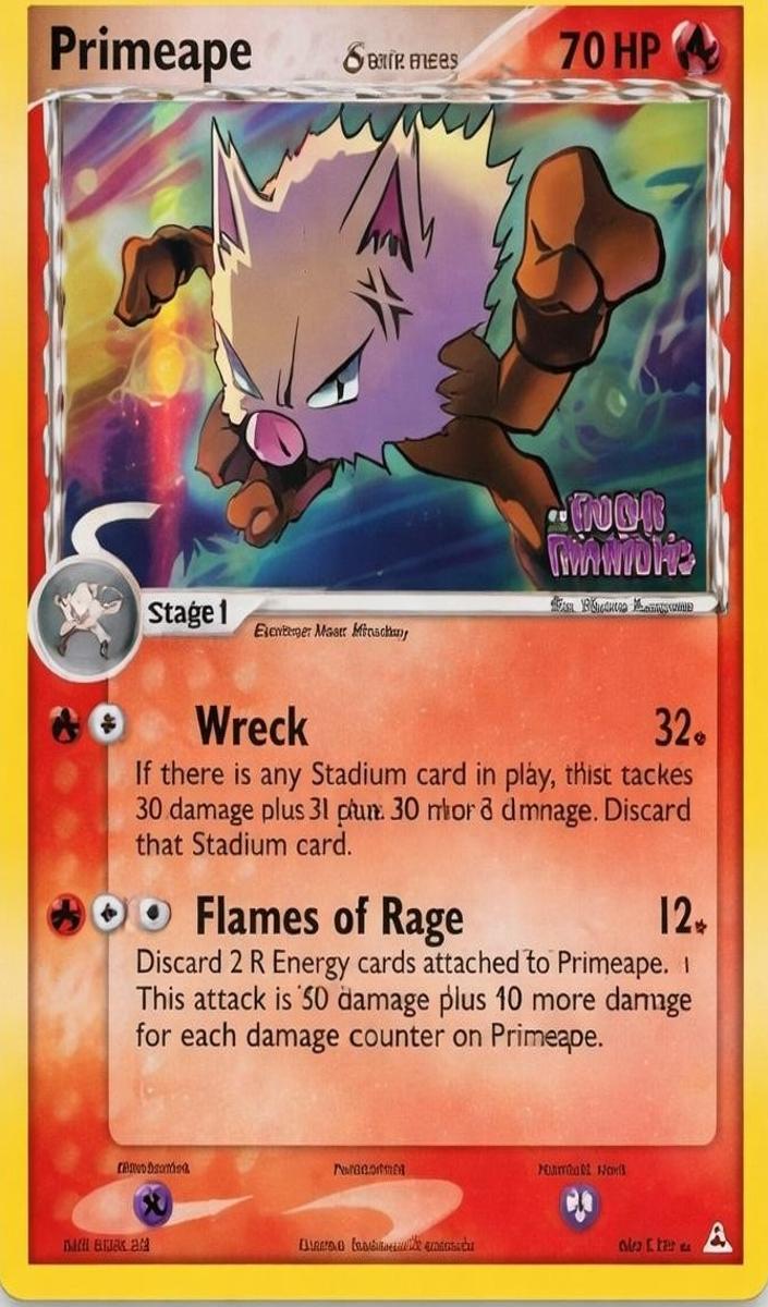 2006 Pokemon EX Holon Phantoms Reverse Holo Primeape #50