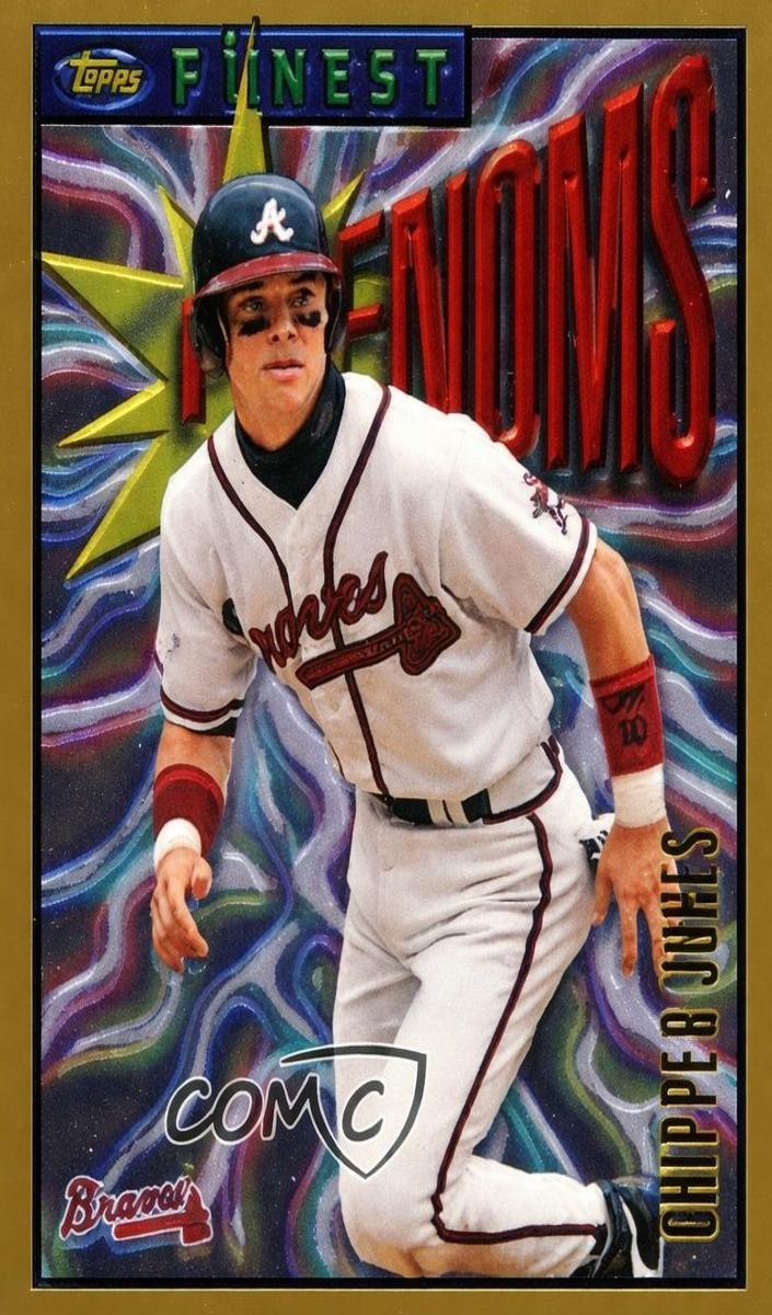 1996 Topps Finest Baseball Chipper Jones #141