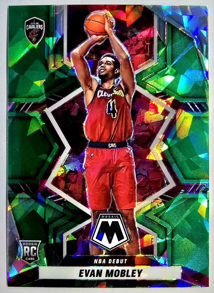 2021 Panini Mosaic Basketball Green Mosaic Evan Mobley #263 PSA 9