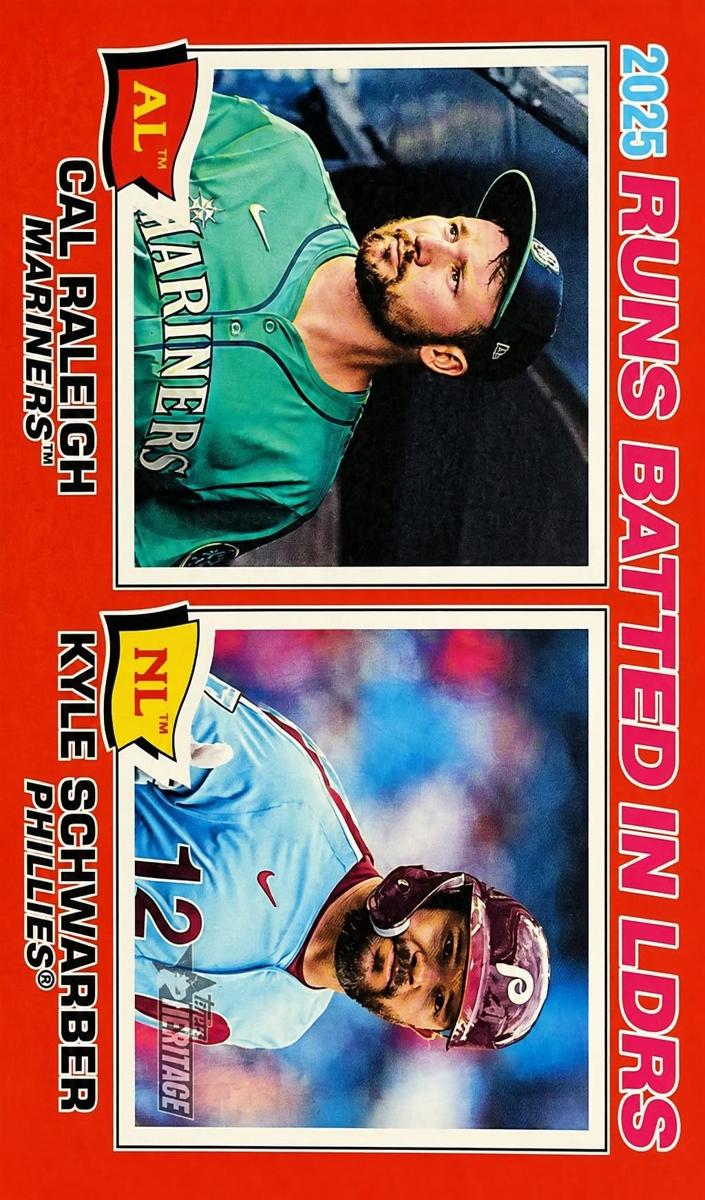 2026 Topps Heritage Baseball Red Bordered Kyle Schwarber #3