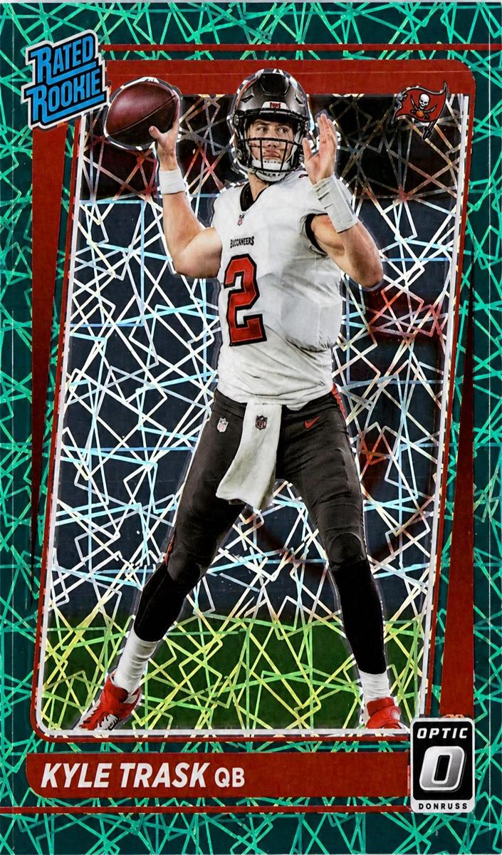 2021 Donruss Optic Football Green Velocity Kyle Trask #209 PSA 9