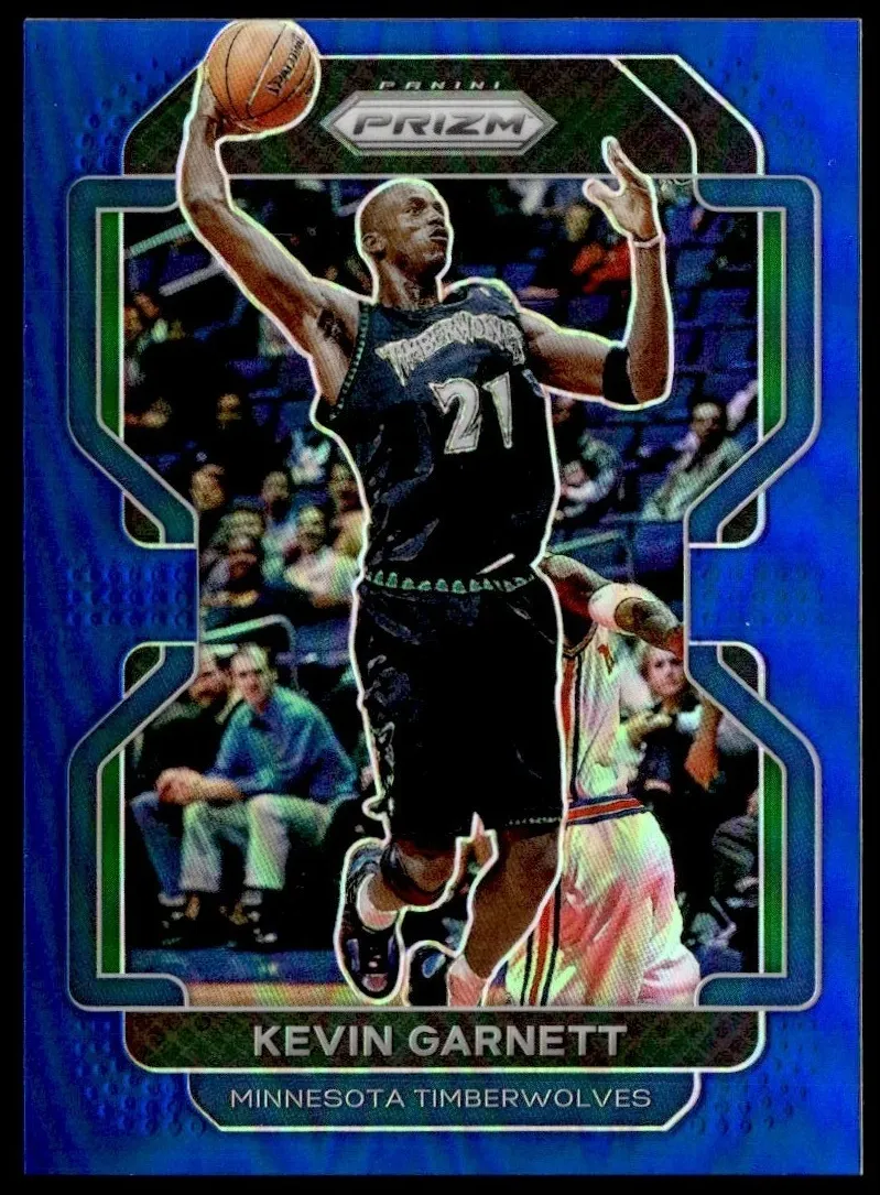 2021 Panini Prizm Basketball Prizms Blue Kevin Garnett #256