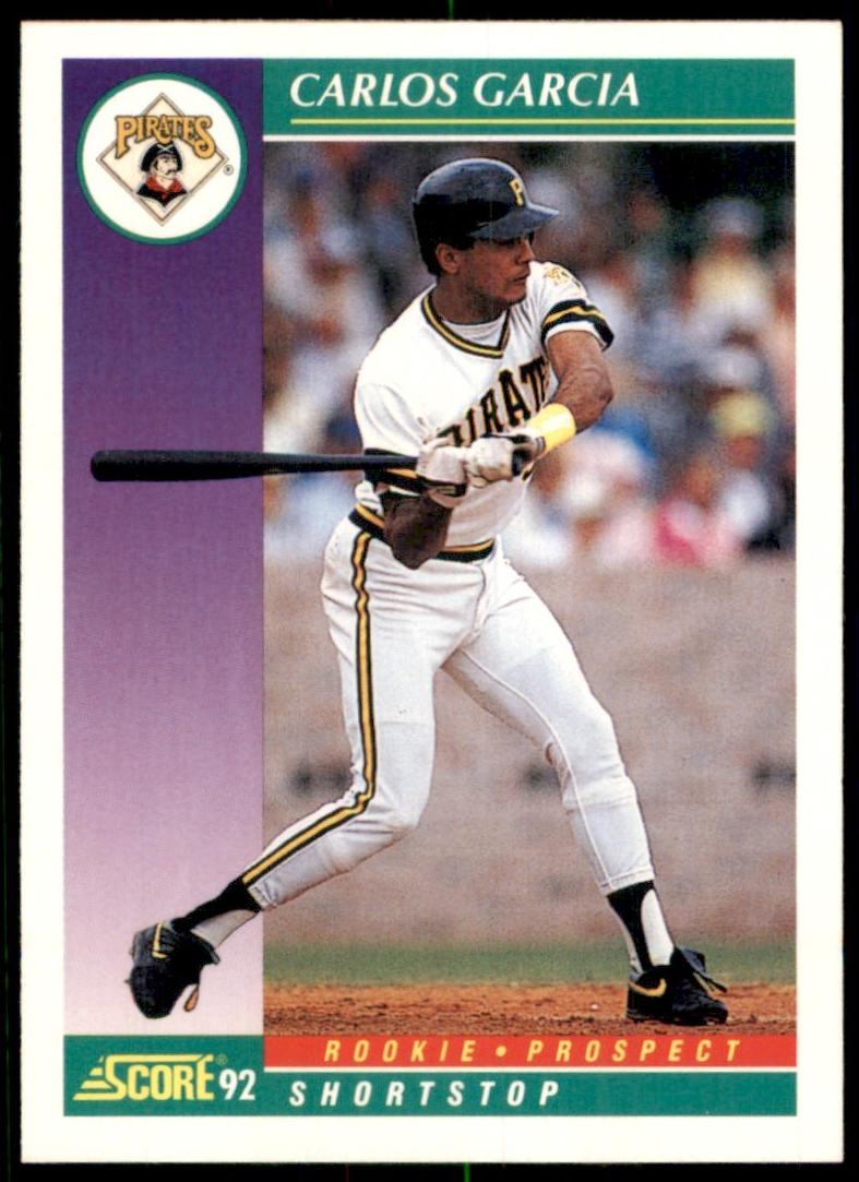 1992 Score Baseball Carlos Garcia #821