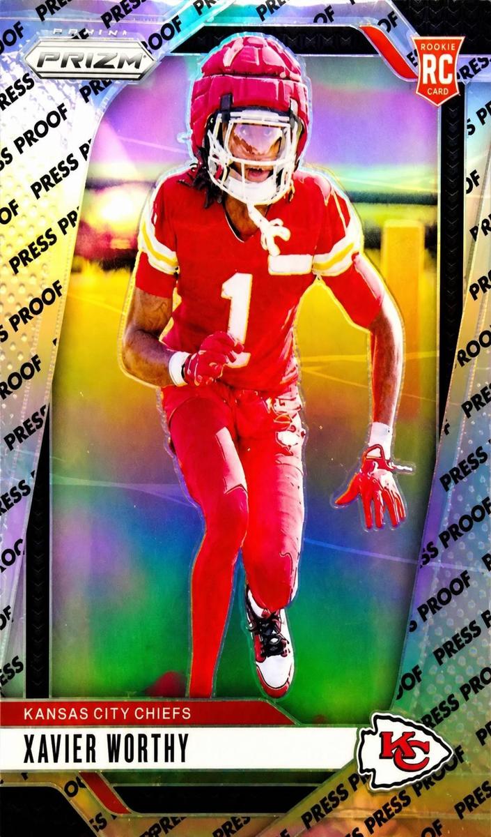 2024 Panini Prizm Football Press Proof Xavier Worthy #399