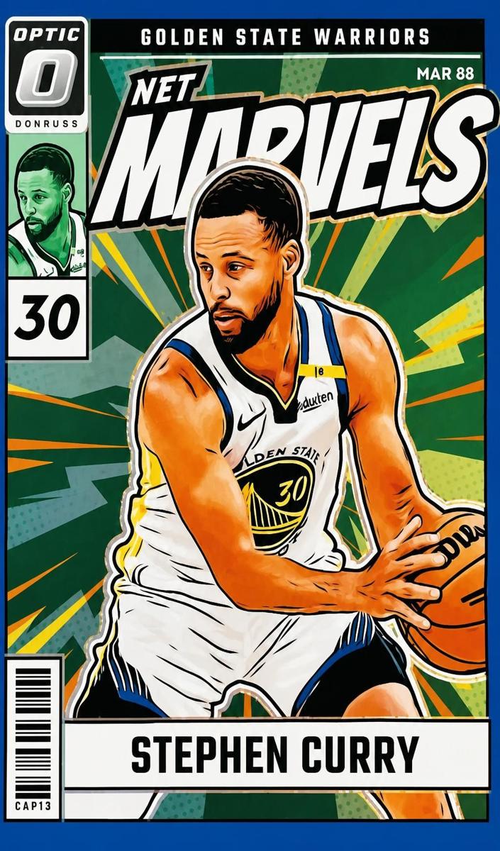 2024 Donruss Optic Basketball Blue Stephen Curry #15 PSA 10