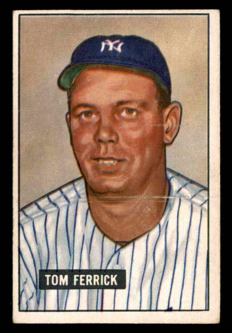 1951 Bowman Baseball Tom Ferrick #182 PSA 5.5