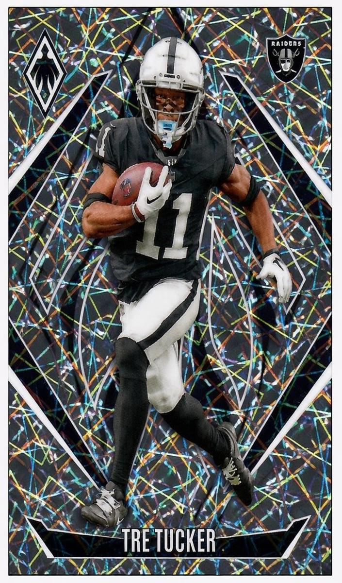 2024 Panini Phoenix Football Lazer Tre Tucker #136