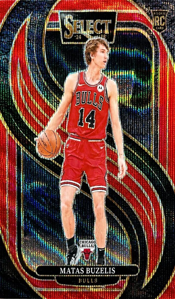 2024 Panini Select Basketball Red Wave Matas Buzelis #166