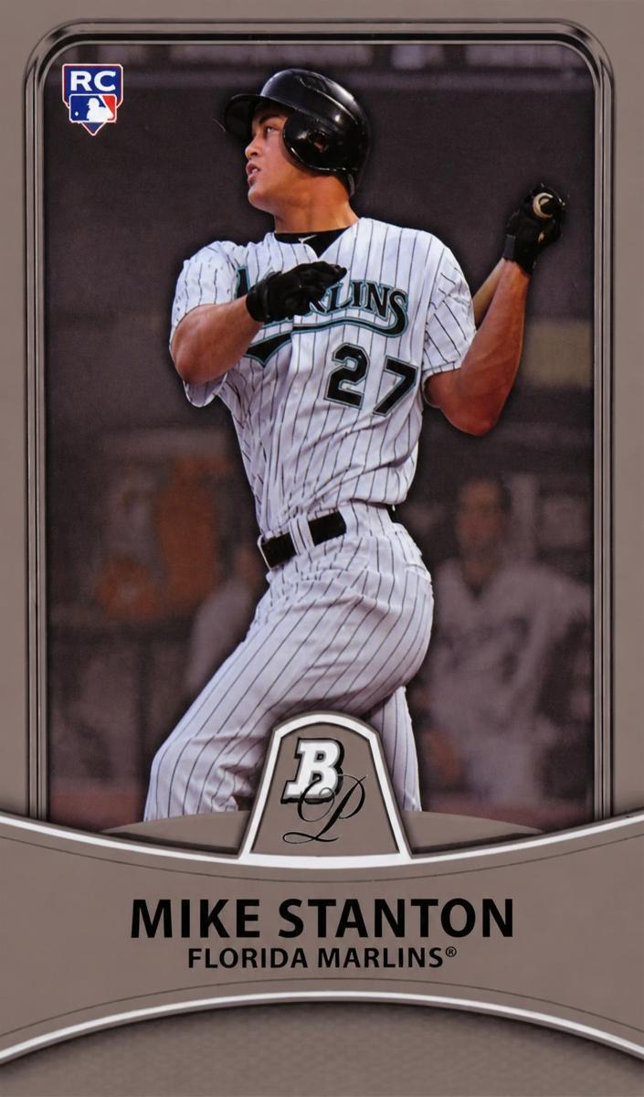 2010 Bowman Platinum Baseball Mike Stanton #86 PSA 9