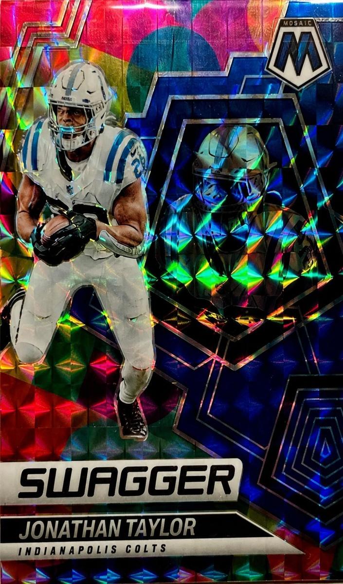 2022 Panini Mosaic Football Blue Jonathan Taylor #SW-8