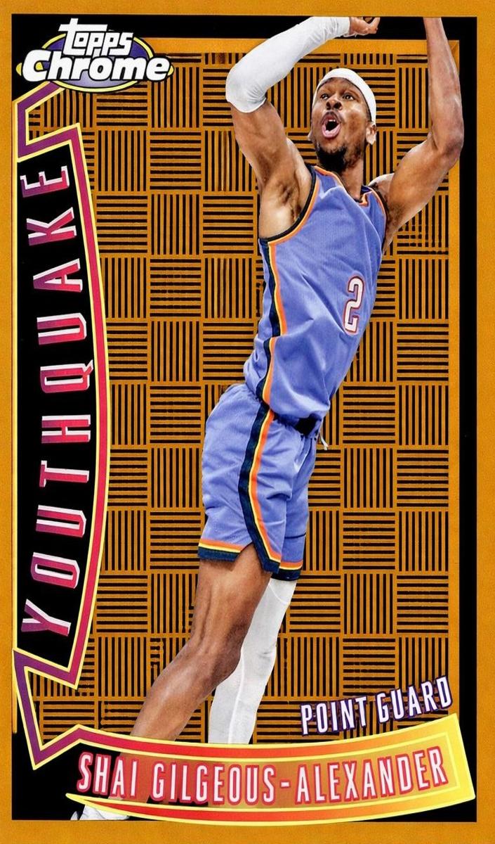 2023 Topps Chrome Basketball Gold Refractor Shai Gilgeous-Alexander #YQ-7 PSA 8.5