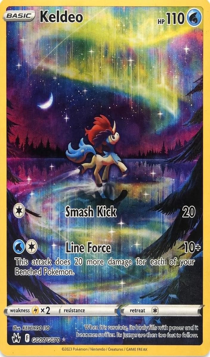 2023 Pokemon Crown Zenith Full Art Keldeo #GG07