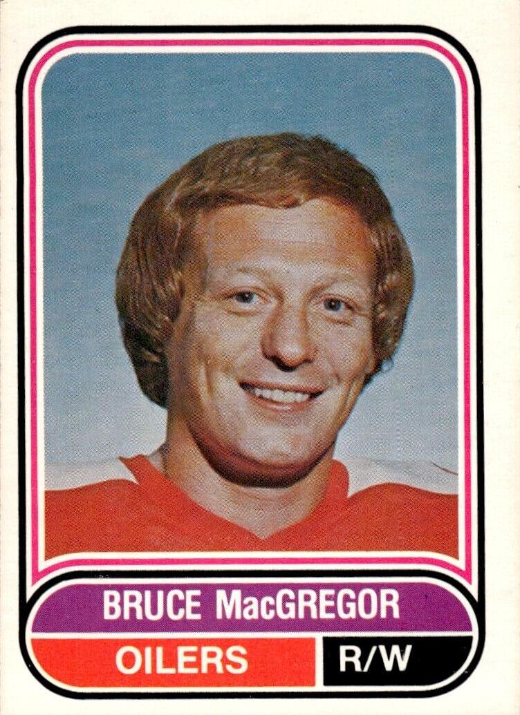1975 O-Pee-Chee WHA Hockey Bruce MacGregor #22
