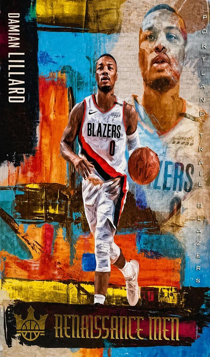 2018 Panini Court Kings Basketball Damian Lillard #31