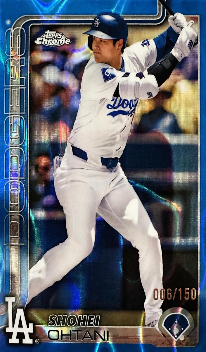 2025 Topps Chrome Baseball Blue Lava Refractor Shohei Ohtani #1 PSA 8