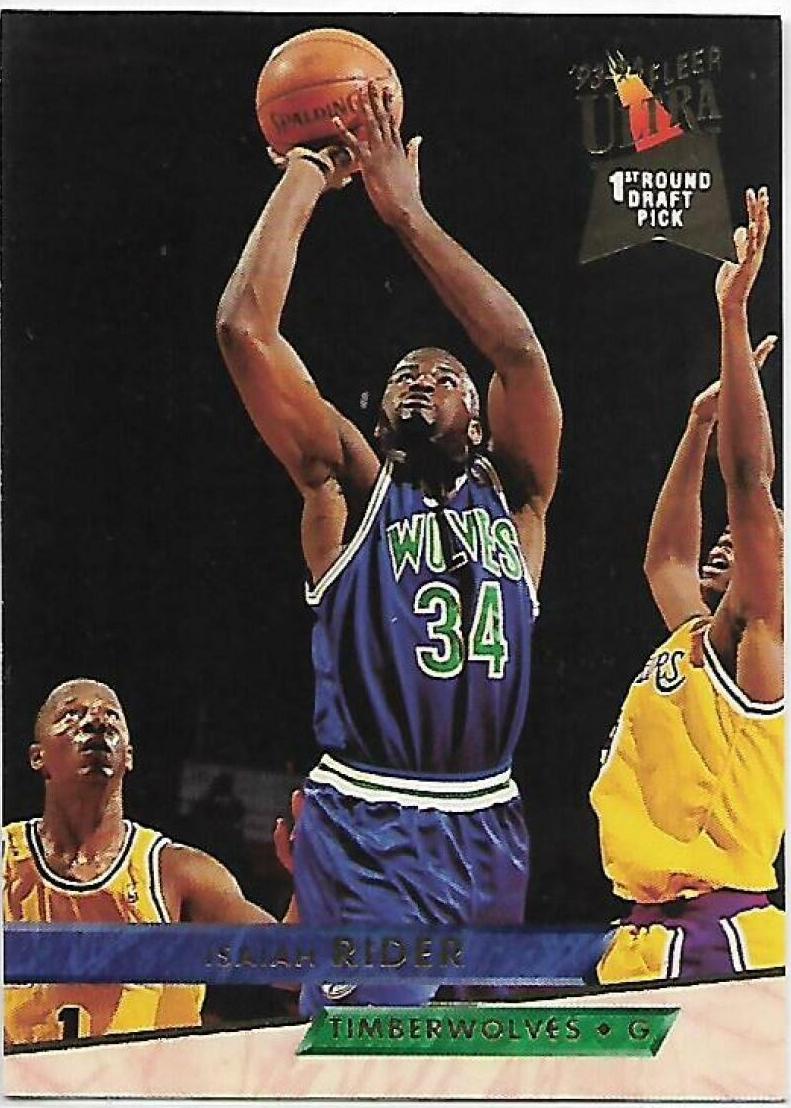 1993 Fleer Ultra Basketball Isaiah Rider #292 PSA 9