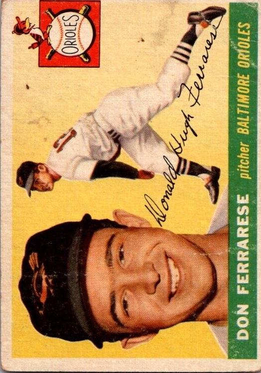 1955 Topps Baseball Don Ferrarese #185 PSA 6.5