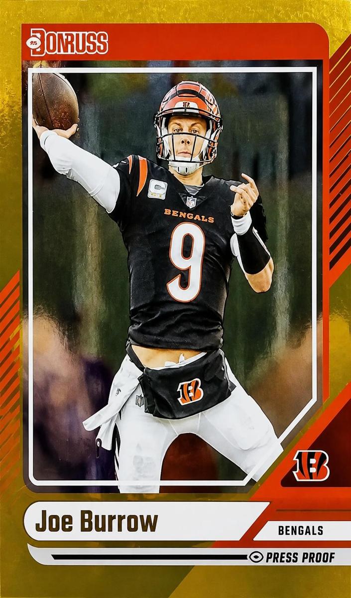 2024 Panini Donruss Football Press Proof Gold Joe Burrow #10
