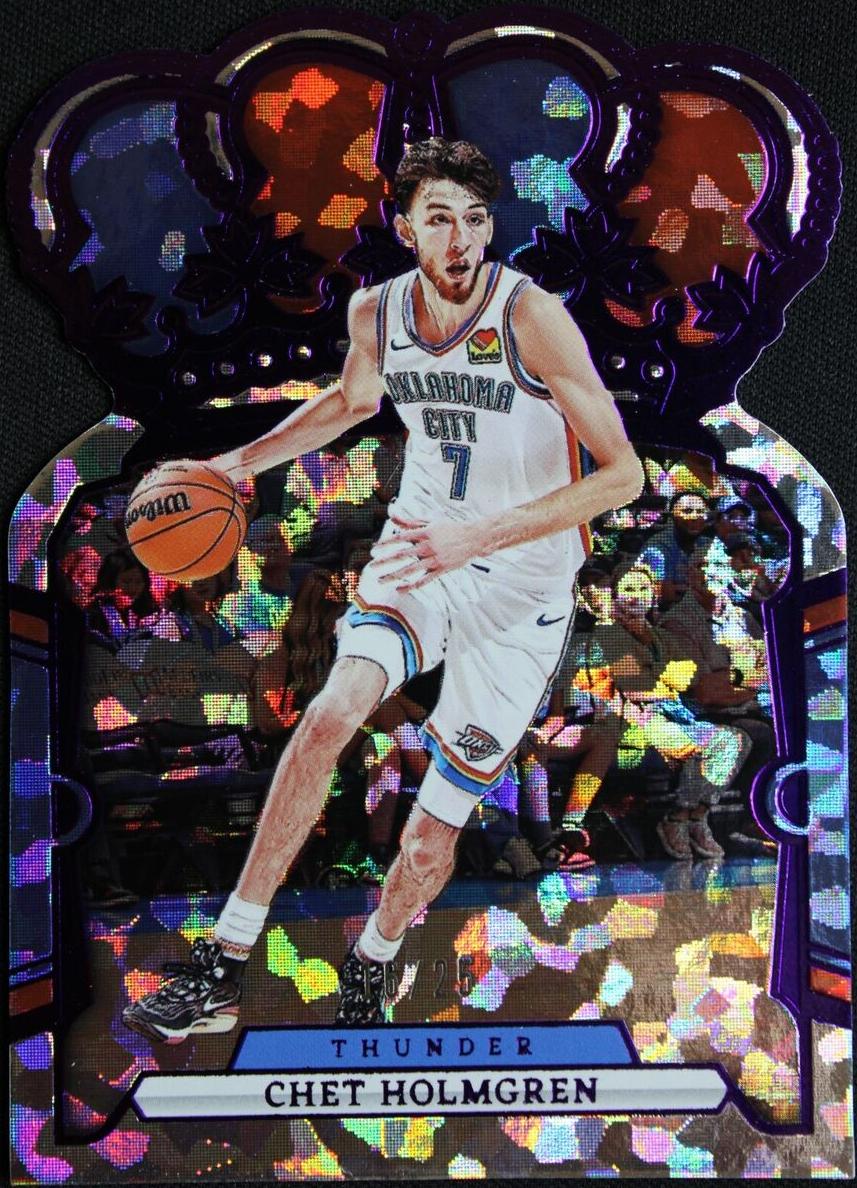 2023 Panini Crown Royale Basketball Crystal Purple Chet Holmgren #99