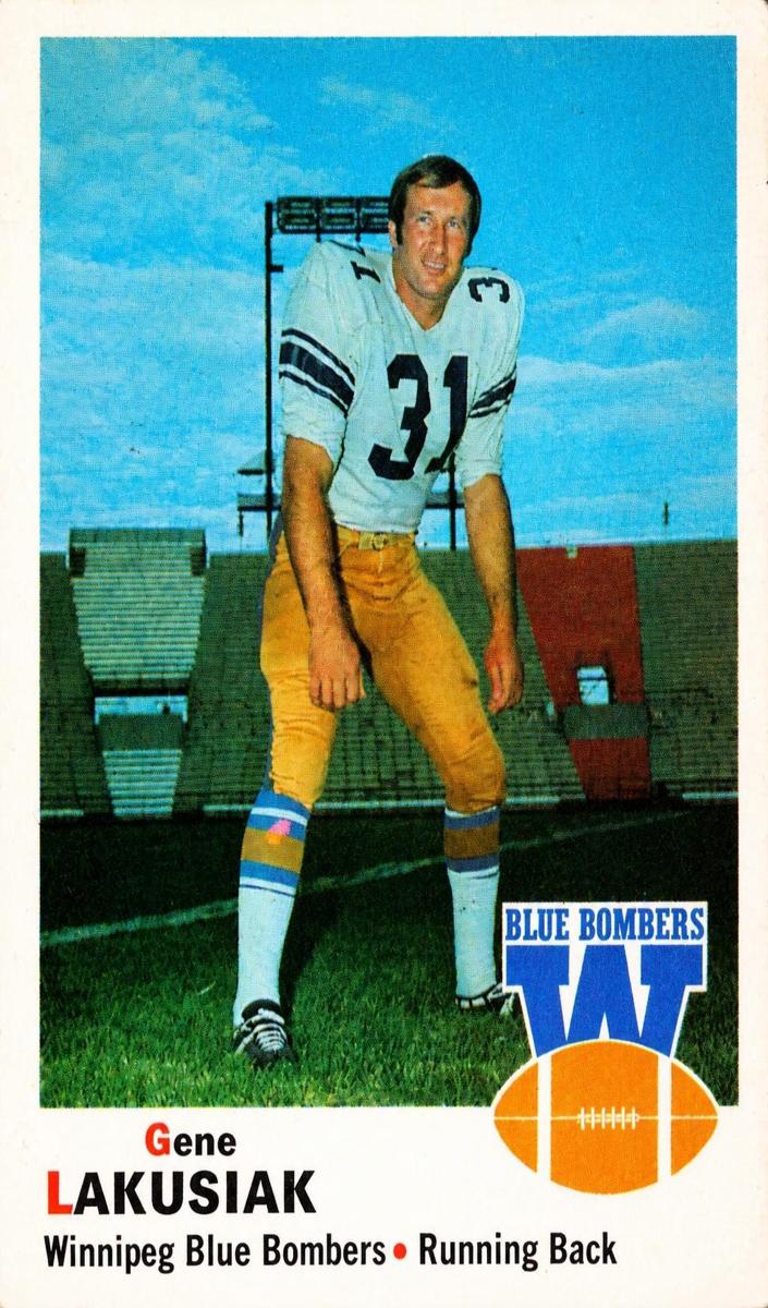 1970 O-Pee-Chee CFL Football Gene Lakusiak #66