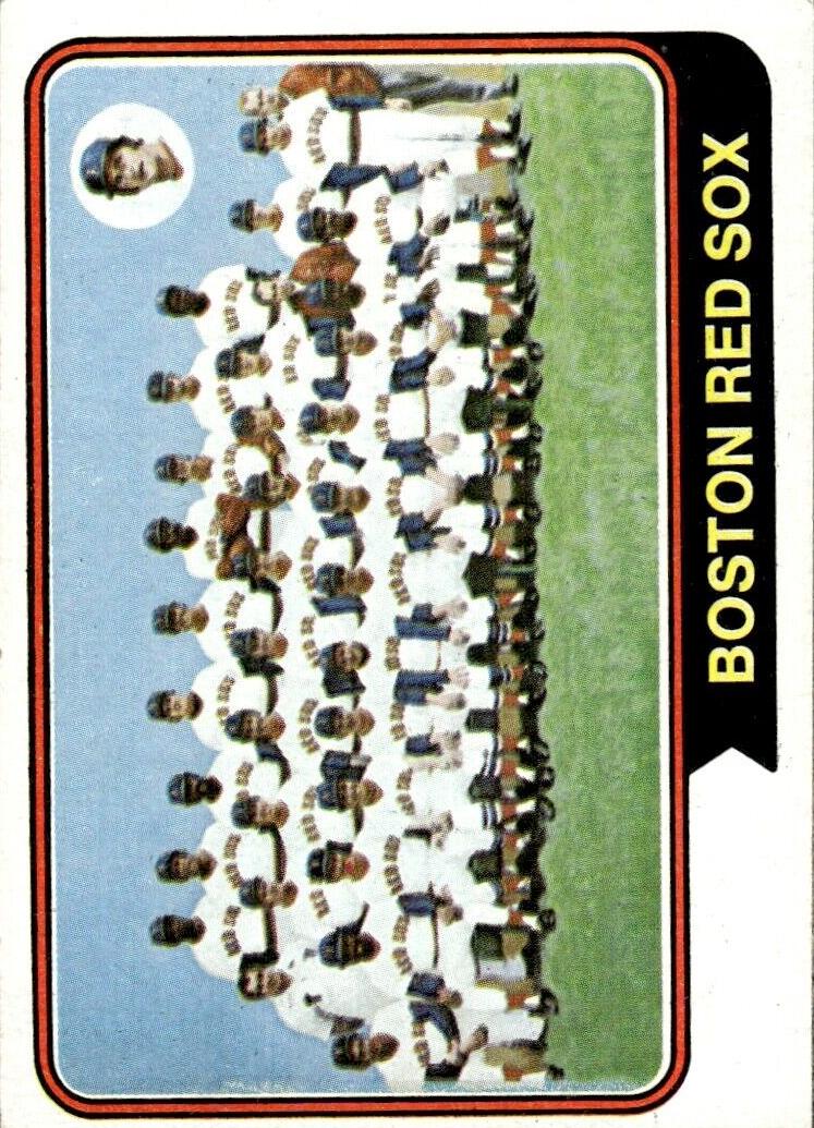 1974 Topps Baseball Boston Red Sox #567 PSA 9