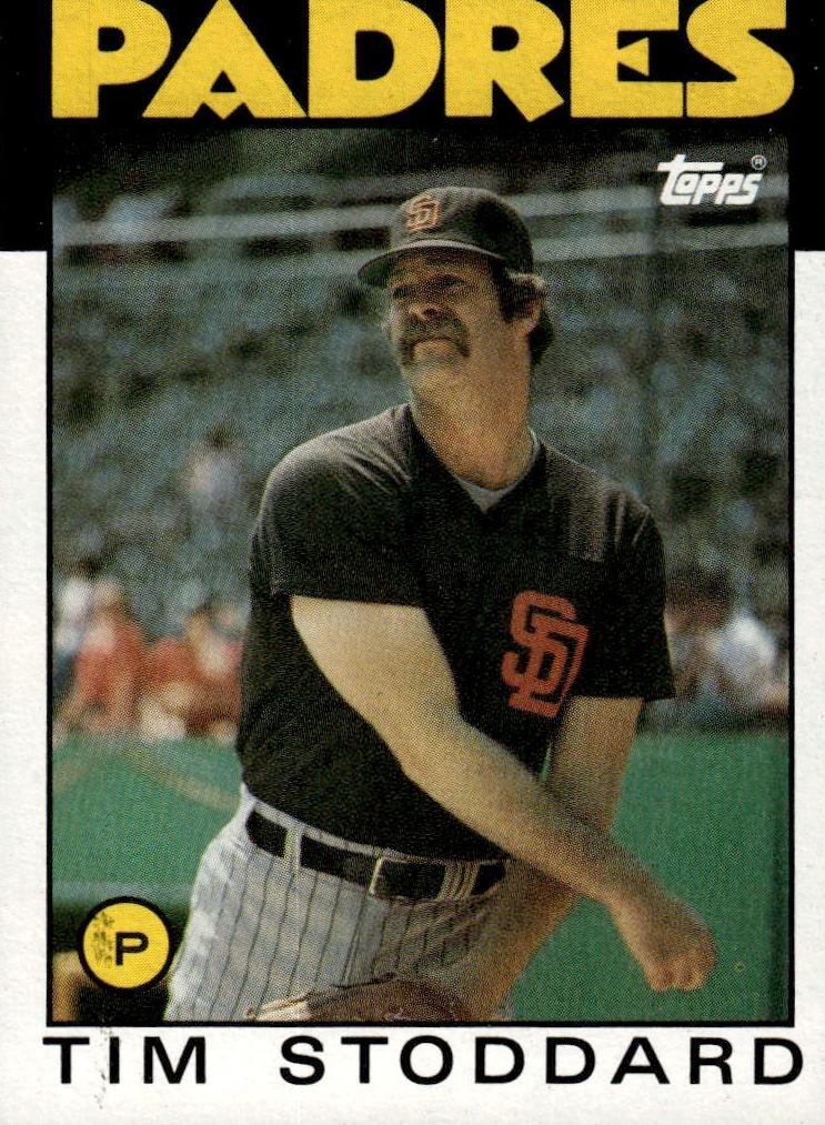 1986 Topps Baseball Tim Stoddard #558 PSA 8