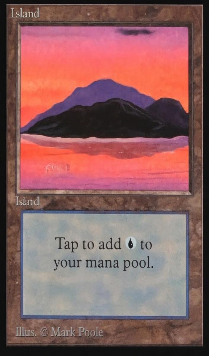 1993 Magic The Gathering Beta V3 Island #NNO BGS 9.5