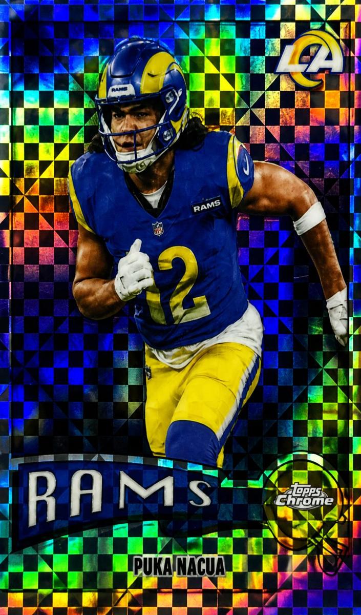 2025 Topps Chrome Football X-Fractor Puka Nacua #1975-19