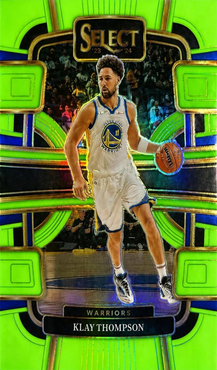 2023 Panini Select Basketball Neon Green Klay Thompson #3 PSA 9