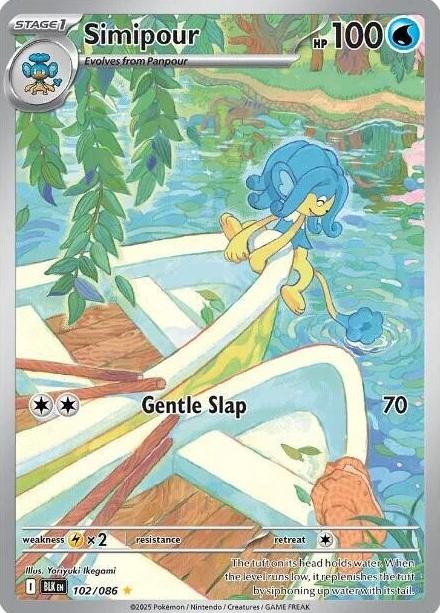 2025 Pokemon Scarlet & Violet Black Bolt Simipour #102