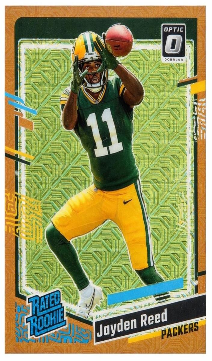 2023 Donruss Optic Football Bronze Mojo Jayden Reed #239 PSA 9