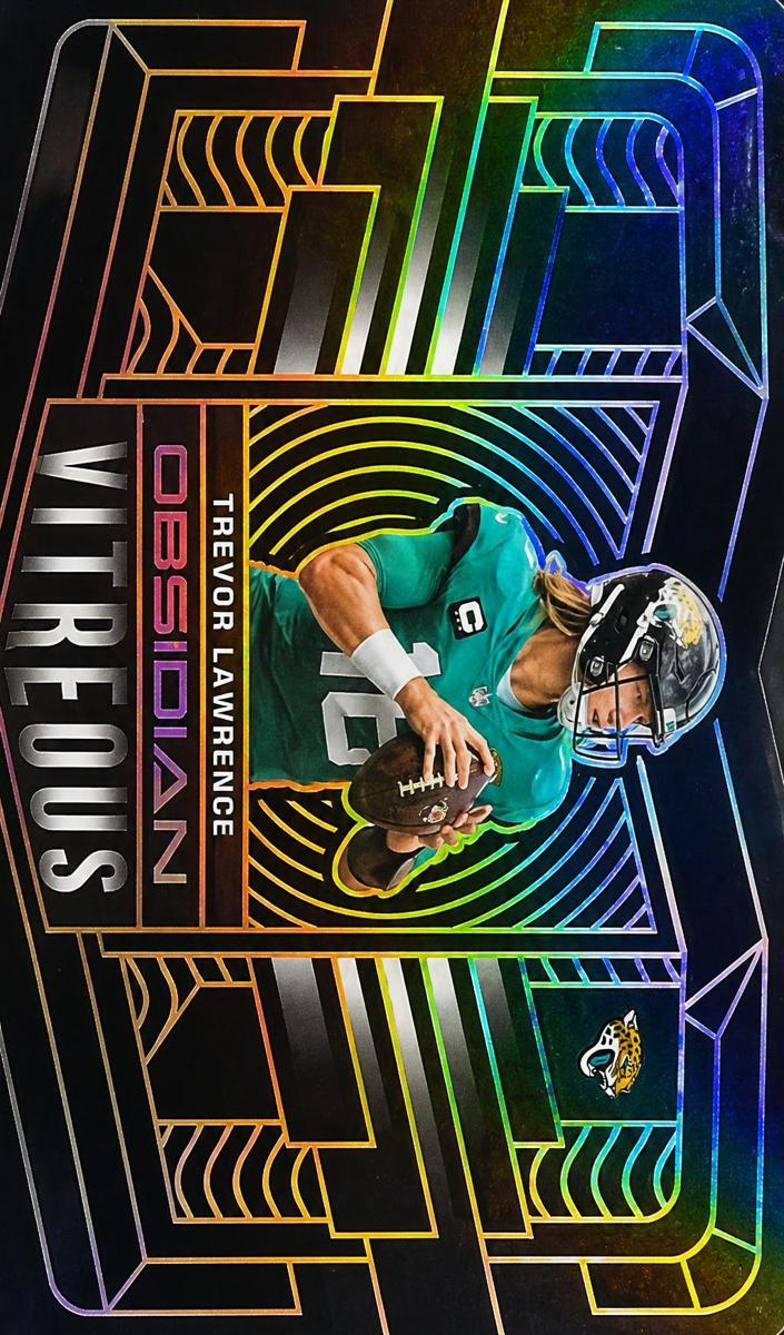 2022 Panini Obsidian Football Electric Etch Orange Trevor Lawrence #VTS-TLR