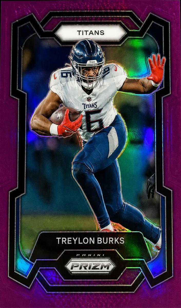 2023 Panini Prizm Football Purple Treylon Burks #291