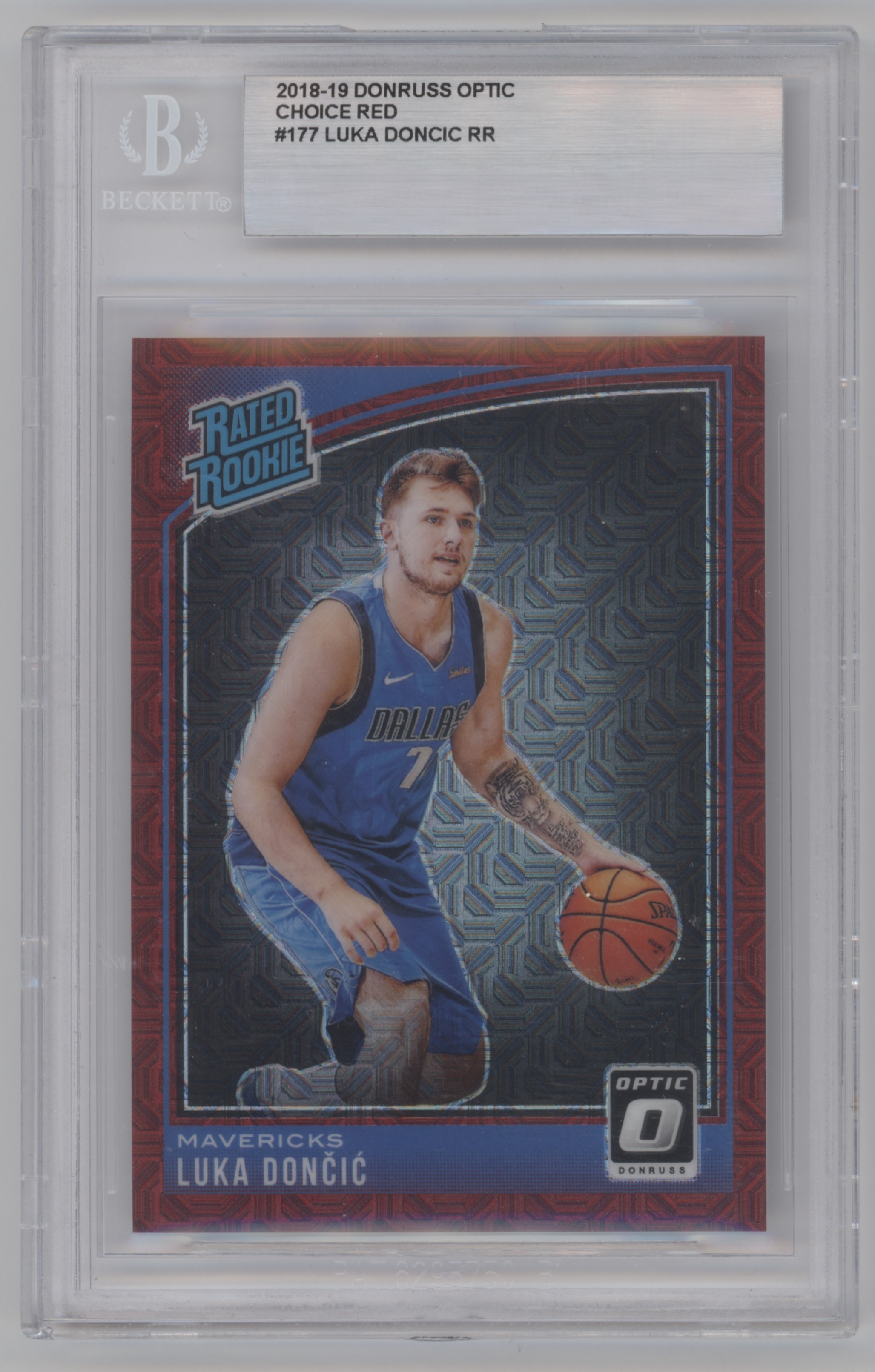 2018 Donruss Optic Basketball Choice Red Luka Doncic #177 PSA 10