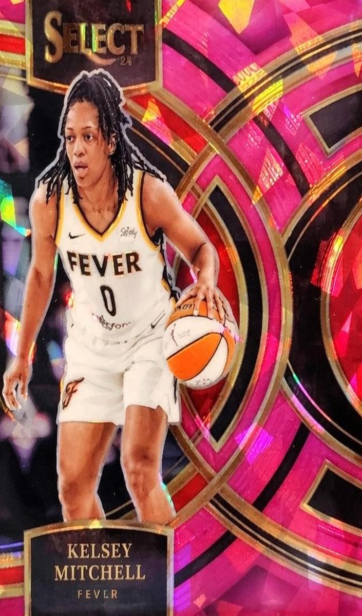 2024 Panini Select WNBA Basketball Pink Ice Kelsey Mitchell #118 PSA 10