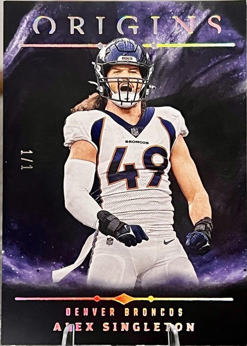 2024 Panini Origins Football Black Alex Singleton #59
