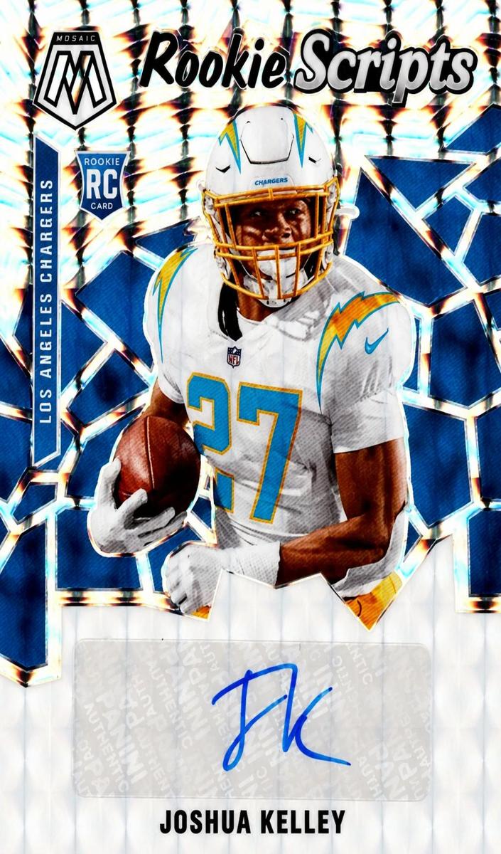 2020 Panini Mosaic Football Joshua Kelley #RS34 PSA 9