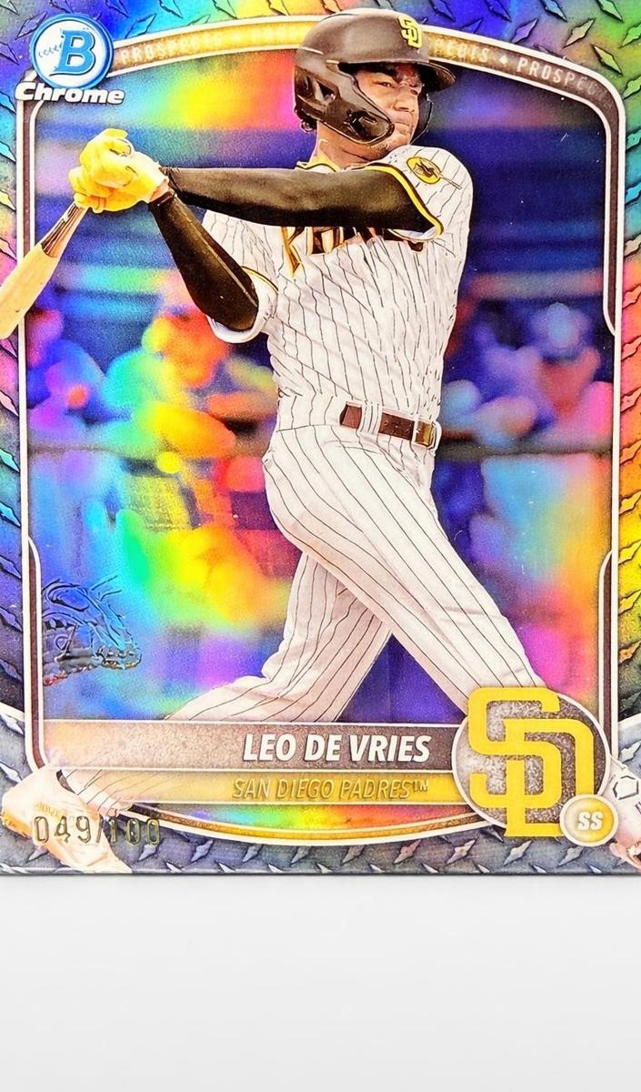 2025 Bowman Chrome Prospects Baseball Steel Metal Leo De Vries #BCP-59 CGC 9.5