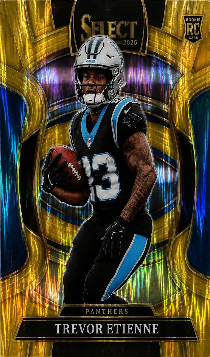 2025 Panini Select Football Gold Trevor Etienne #45
