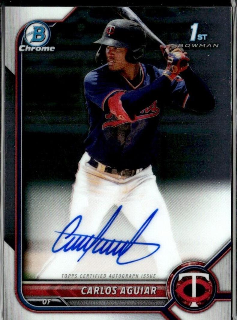 2022 Bowman Chrome Prospects Baseball Carlos Aguiar #CPA-CA