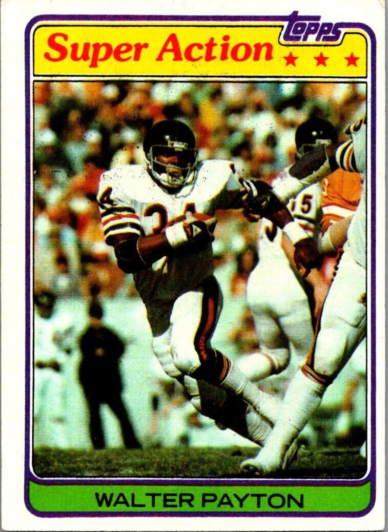 1981 Topps Football Walter Payton #202 RAW Ungraded