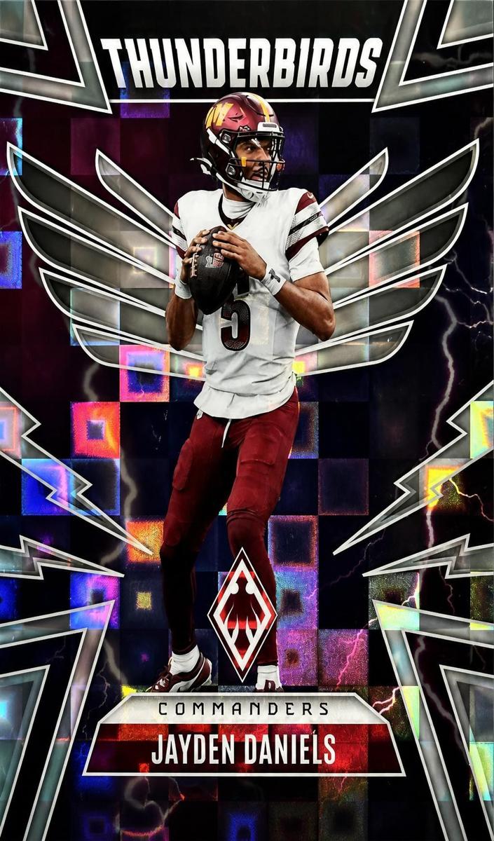 2025 Panini Phoenix Football Silver Pandora Jayden Daniels #50