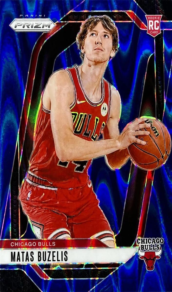 2024 Panini Prizm Basketball Blue Seismic Matas Buzelis #252