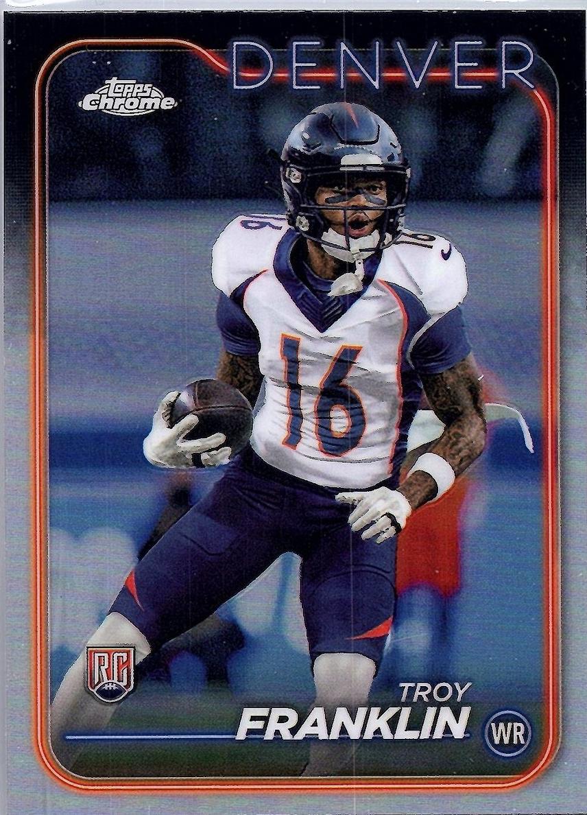 2024 Topps Chrome Football Refractor Troy Franklin #215