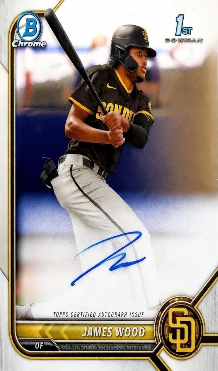 2022 Bowman Chrome Baseball James Wood #CPA-JWD PSA 10