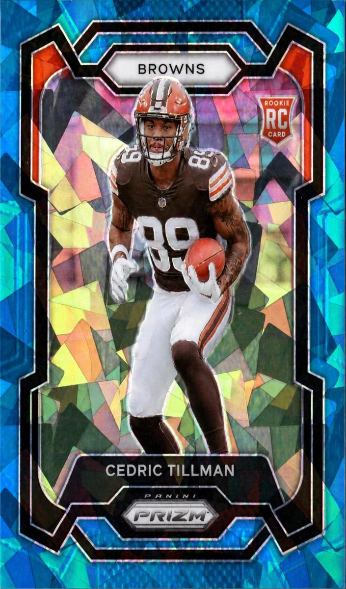 2023 Panini Prizm Football Blue Ice Cedric Tillman #321