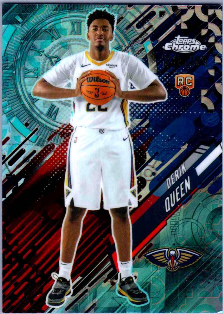 2025 Topps Chrome Basketball Teal Refractor Derik Queen #GT-25