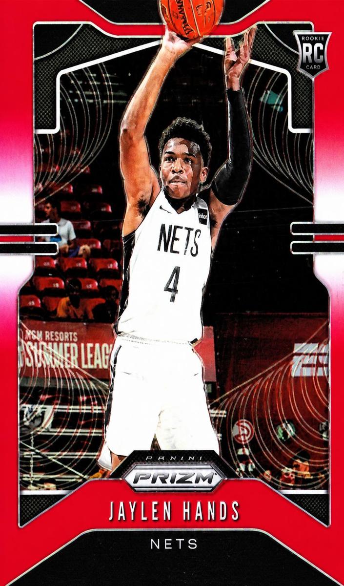 2019 Panini Prizm Basketball Prizm Red Jaylen Hands #293 PSA 9