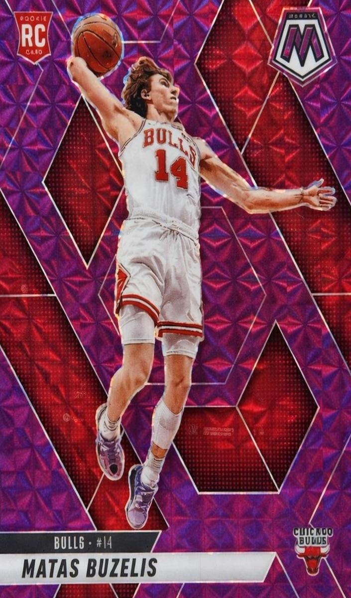 2024 Panini Mosaic Basketball Purple Matas Buzelis #223 PSA 9